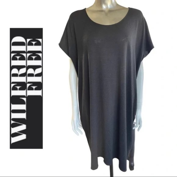Wilfred Free Dress Black Aritzia Dress Oversized Short Sleeve Dress Size ExSmall - Picture 2 of 7